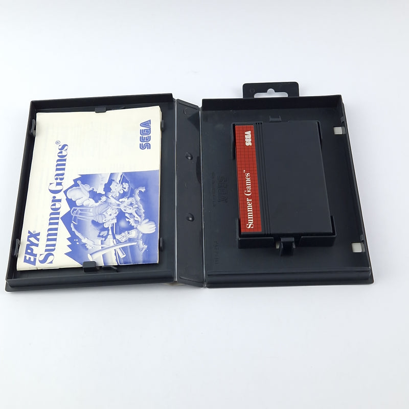 Sega Master System Game: Summer Games - OVP Instructions Module PAL Cartridge