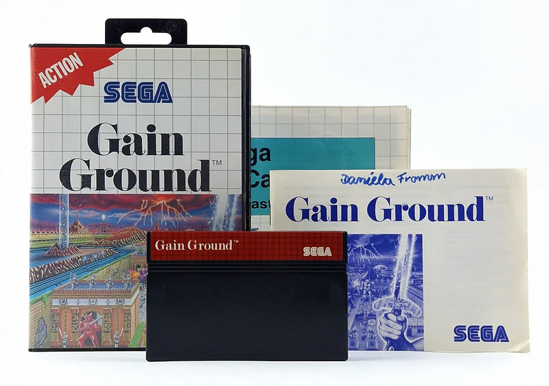 Sega Master System Spiel : Gain Ground - OVP Anleitung Modul PAL Cartridge