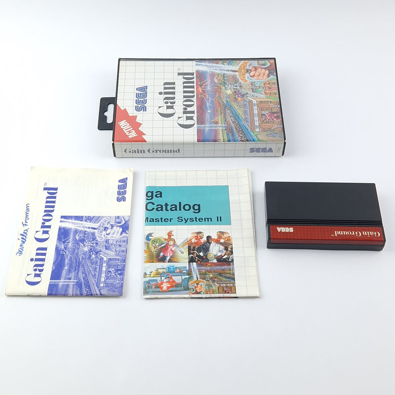 Sega Master System Spiel : Gain Ground - OVP Anleitung Modul PAL Cartridge