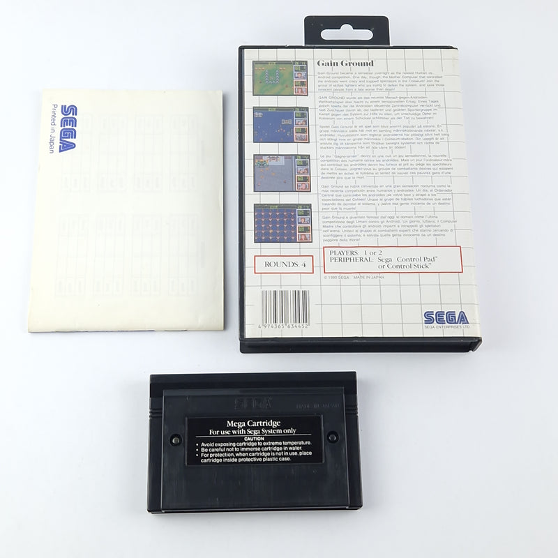 Sega Master System Spiel : Gain Ground - OVP Anleitung Modul PAL Cartridge
