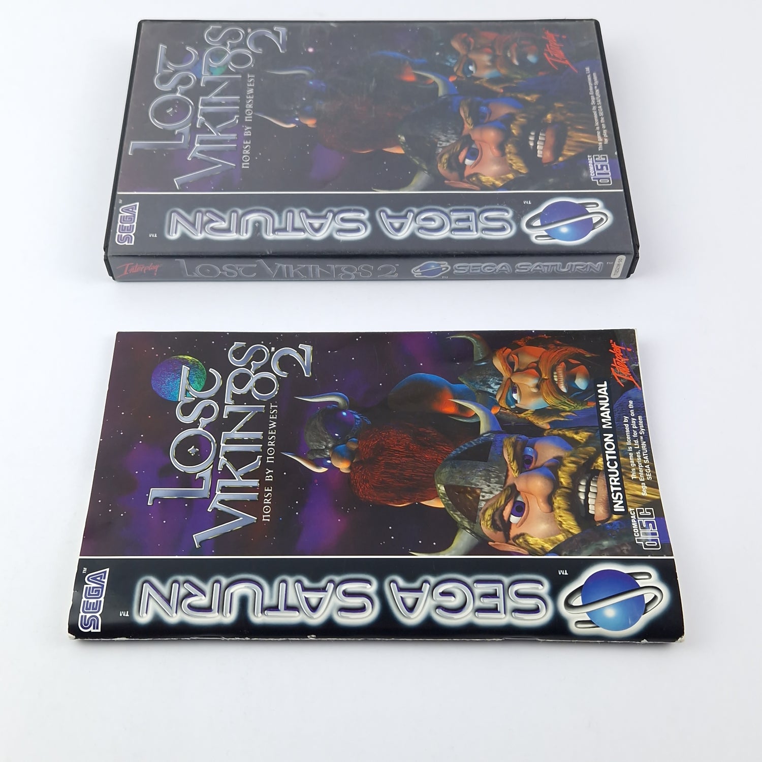 Sega Saturn Spiel : Lost Vikings 2 Norse by Norsewest - OVP Anleitung CD PAL