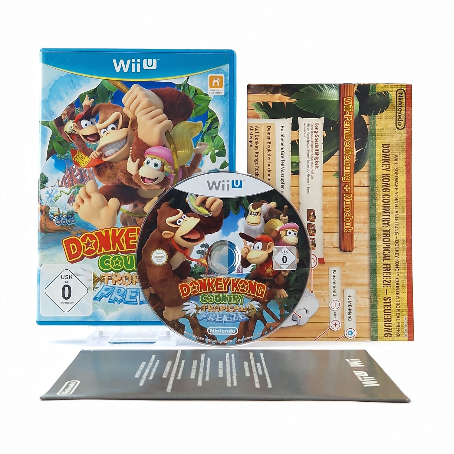 Nintendo Wii U Spiel : Donkey Kong Country Tropical Freeze - OVP Anleitung CD