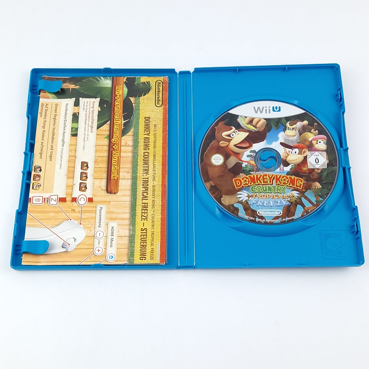 Nintendo Wii U Game: Donkey Kong Country Tropical Freeze - OVP Instructions CD