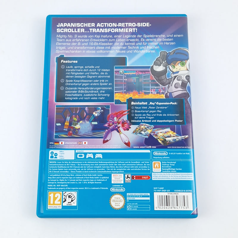 Nintendo Wii U Spiel : Mighty No. 9 - OVP Anleitung CD | PAL Version