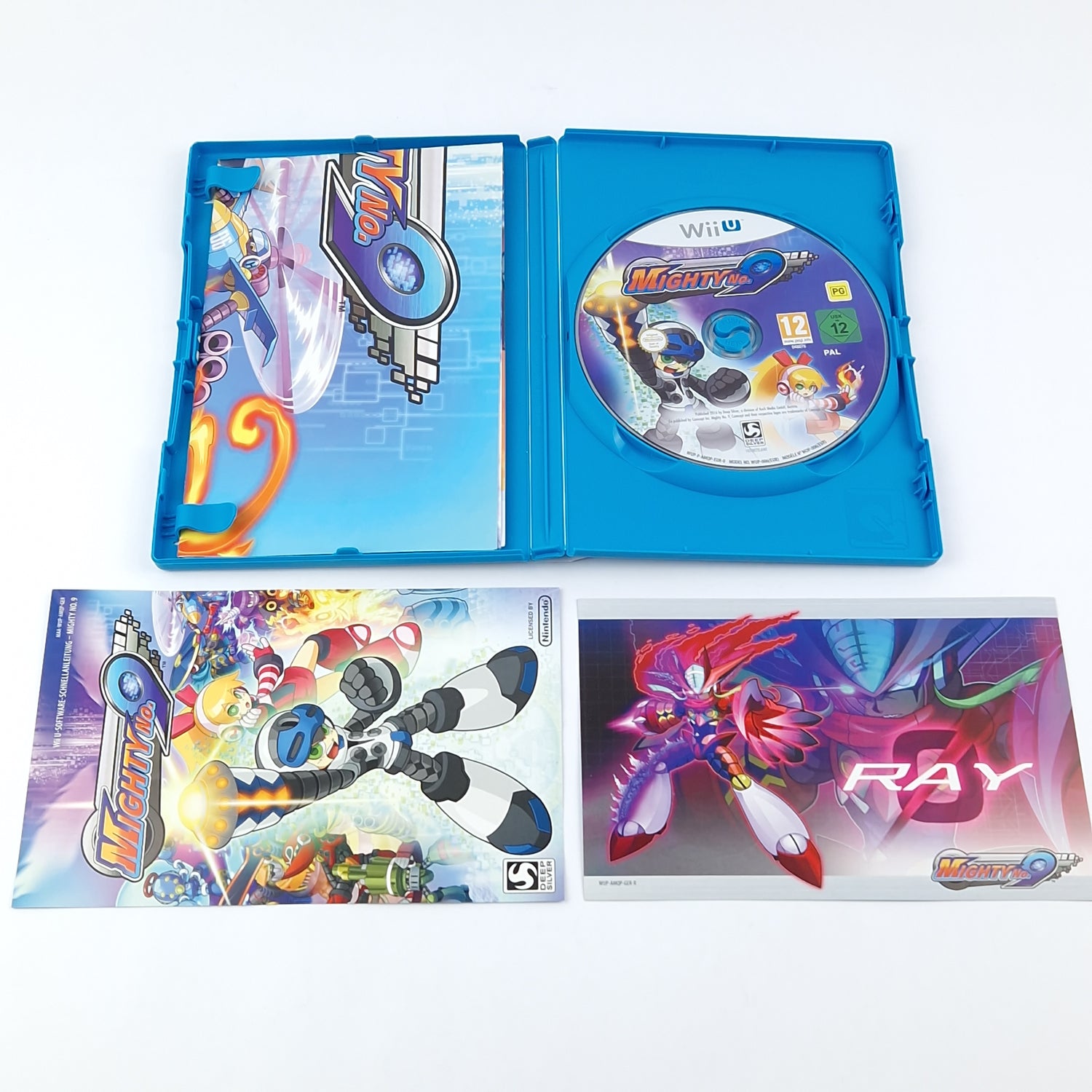 Nintendo Wii U Spiel : Mighty No. 9 - OVP Anleitung CD | PAL Version