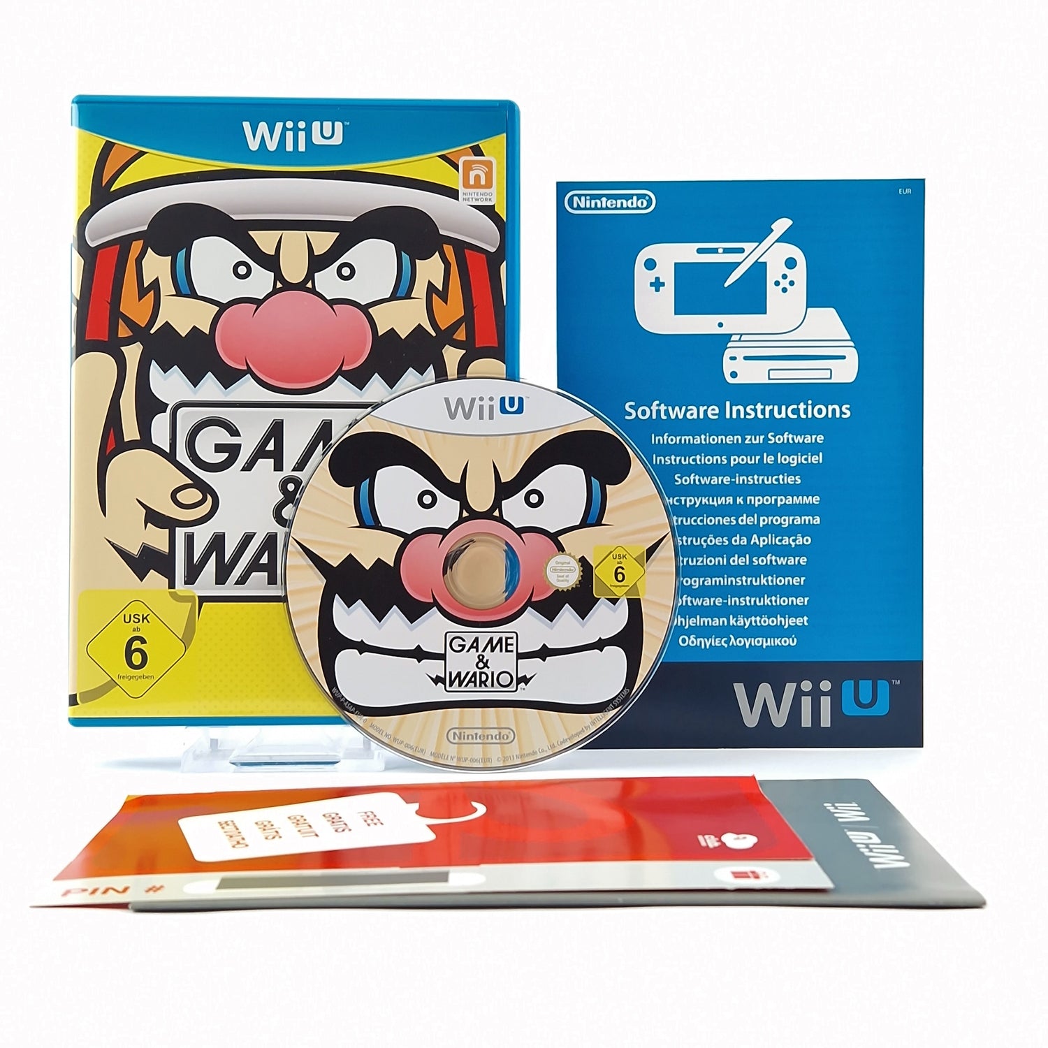 Nintendo Wii U Spiel : Game & Wario - OVP Anleitung CD | PAL