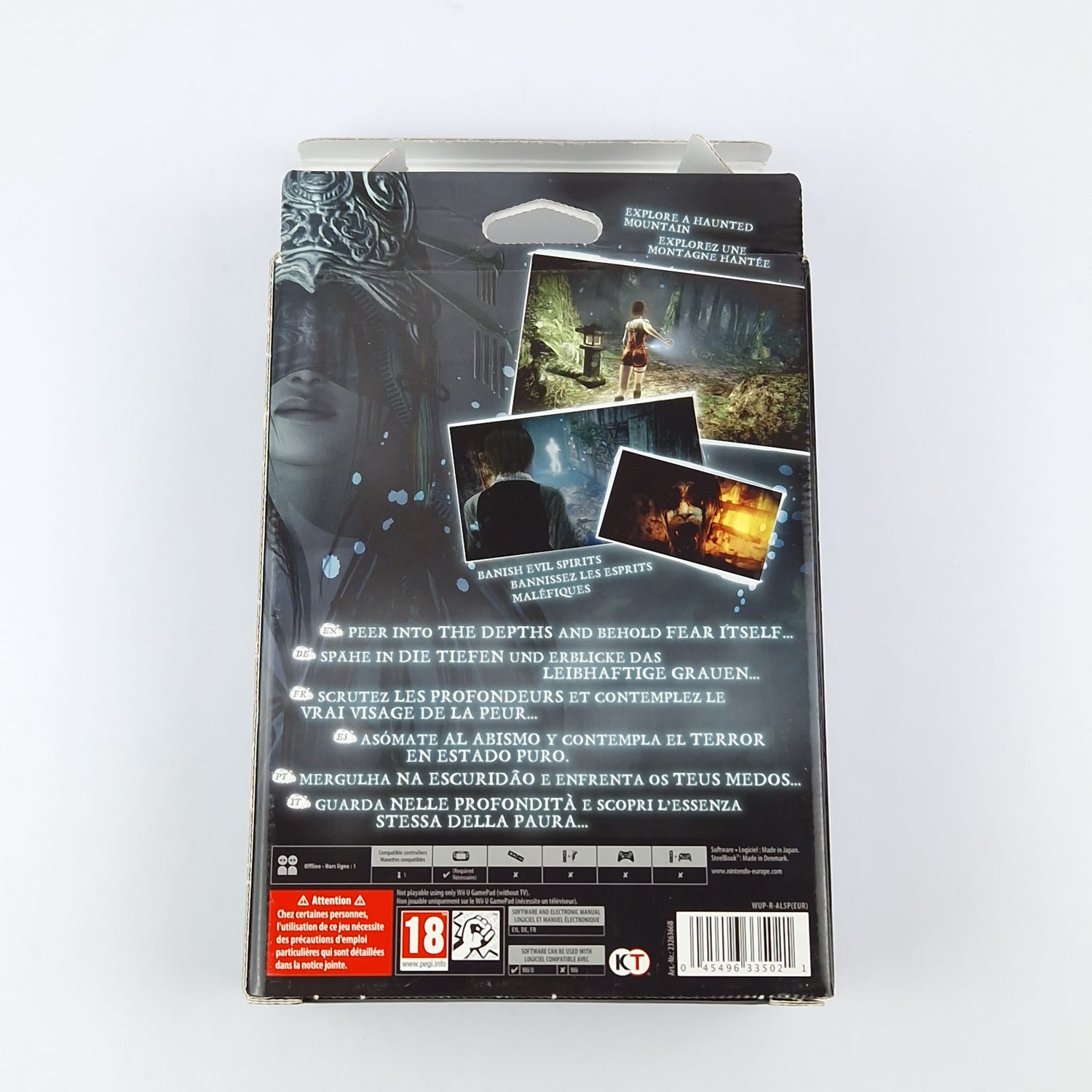 Nintendo Wii U game: Project Zero Maiden of Black Water Limited Edition - original packaging