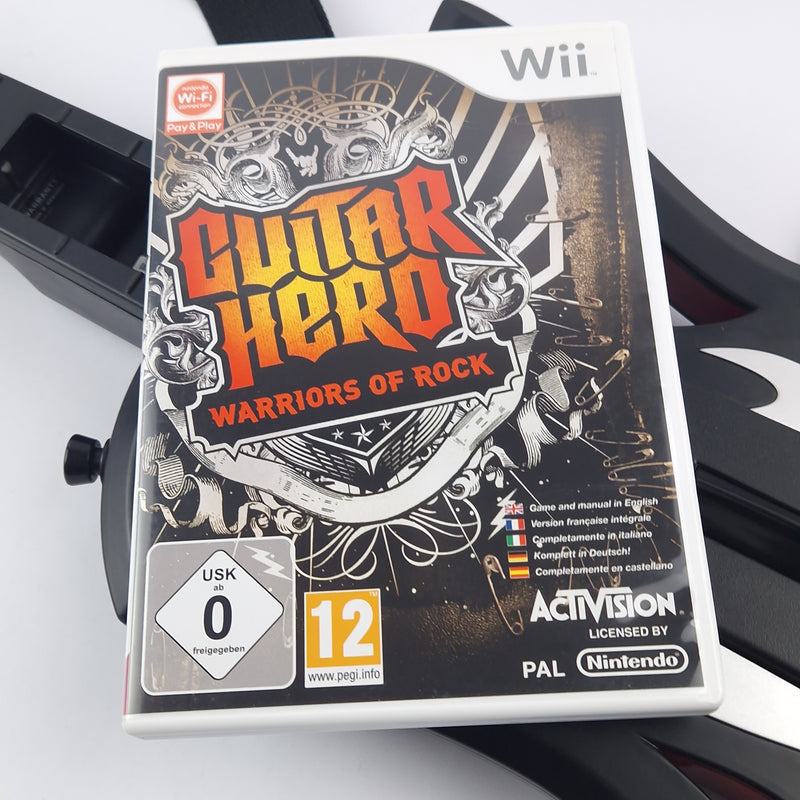 Nintendo Wii Spiel : Guitar Hero Warriors of Rock + Gitarre Controller PAL