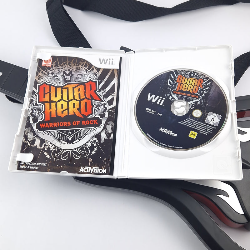 Nintendo Wii Spiel : Guitar Hero Warriors of Rock + Gitarre Controller PAL