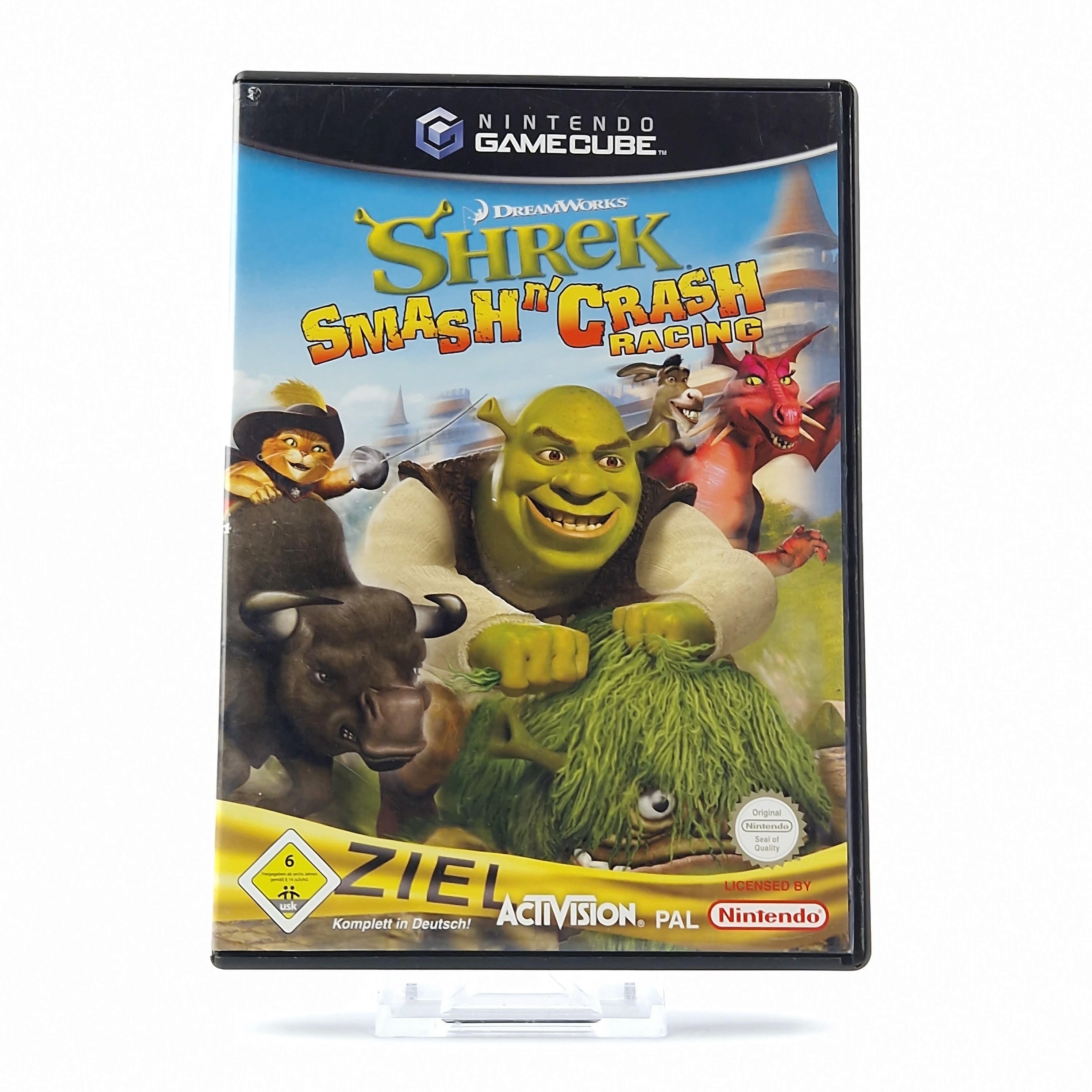Nintendo Gamecube Spiel : Shrek Smash n Crash Racing - OVP ohne Anleitung CD PAL