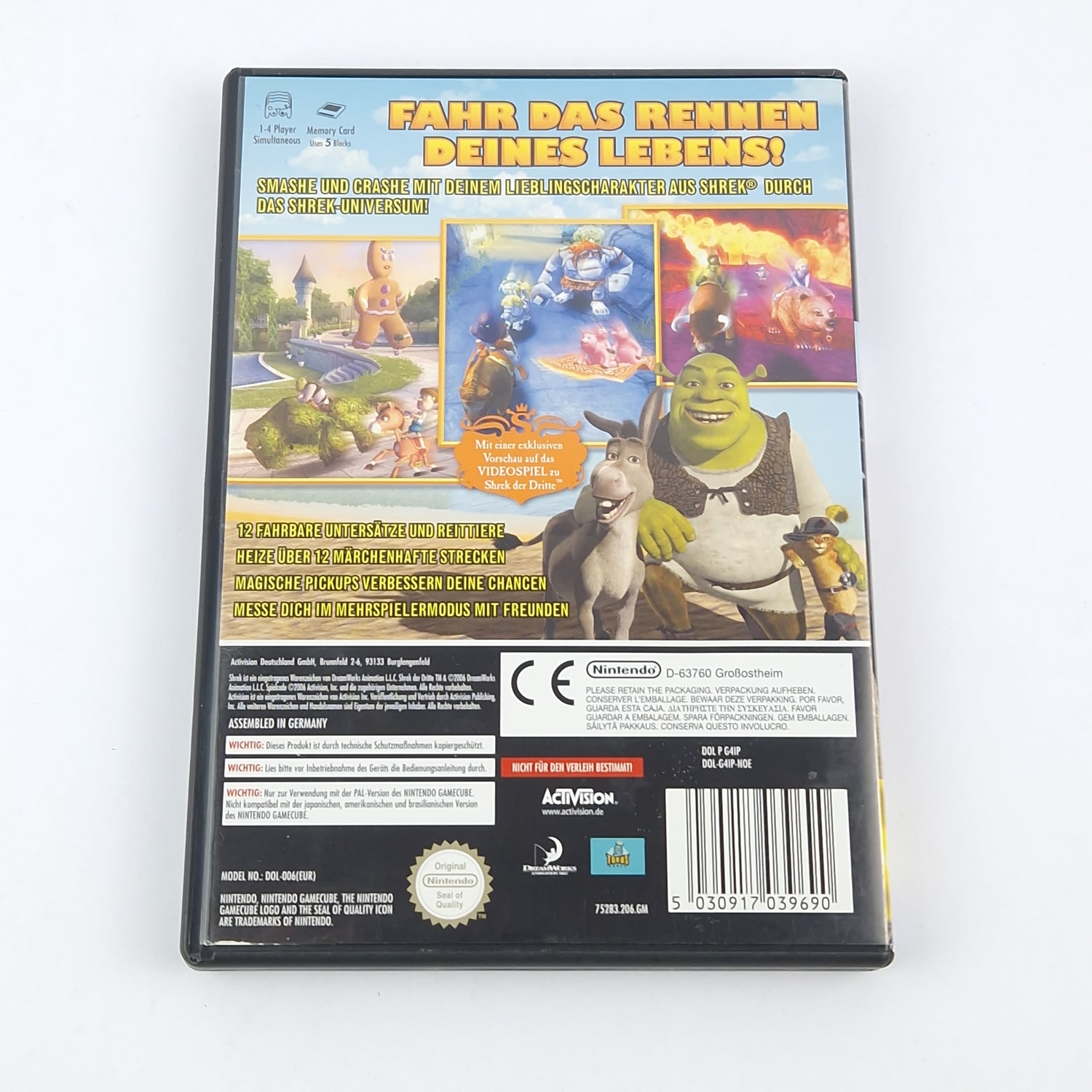 Nintendo Gamecube game: Shrek Smash n Crash Racing - OVP without instructions CD PAL