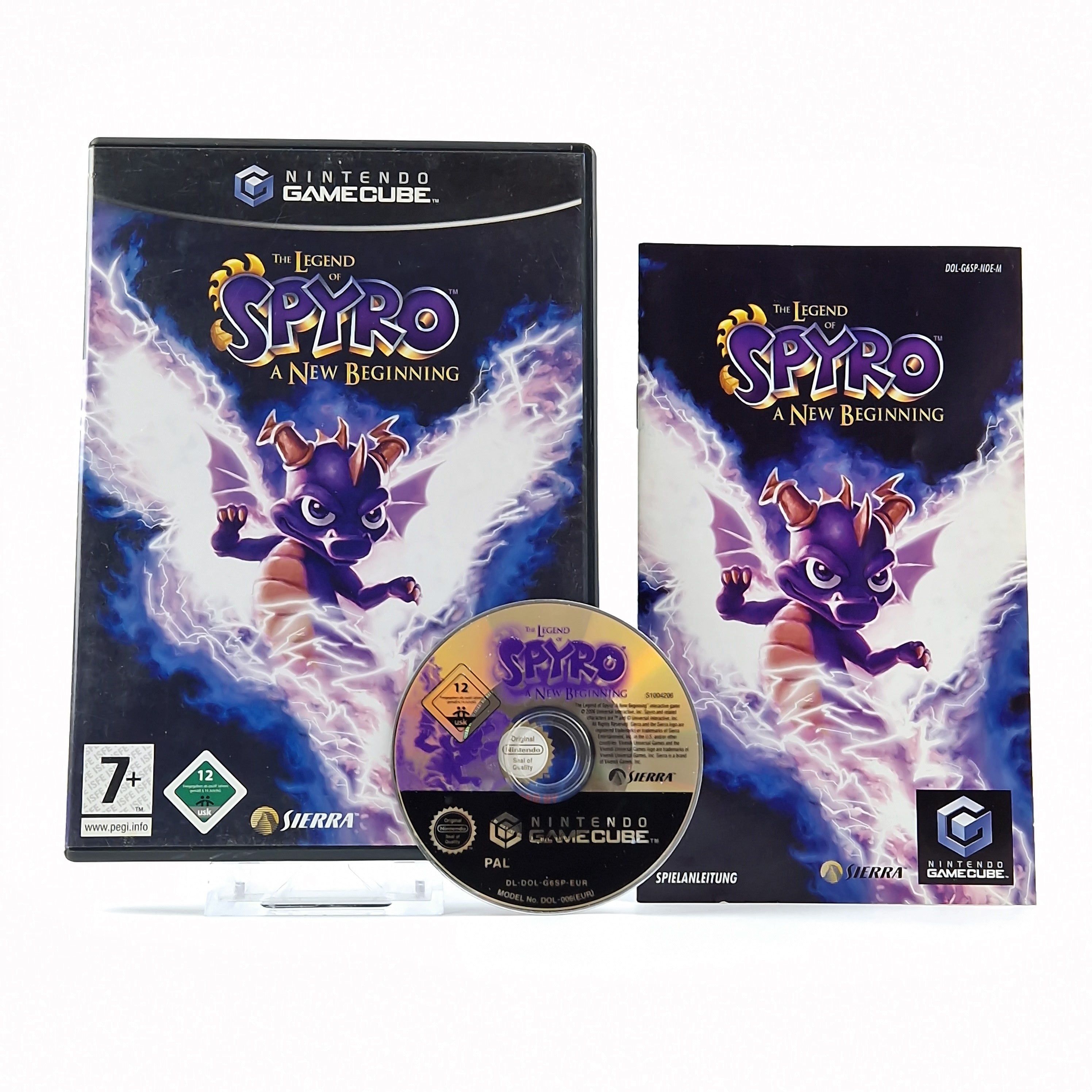 Nintendo Gamecube Spiel : The Legend of Spyro A New Beginning - OVP Anleitung CD