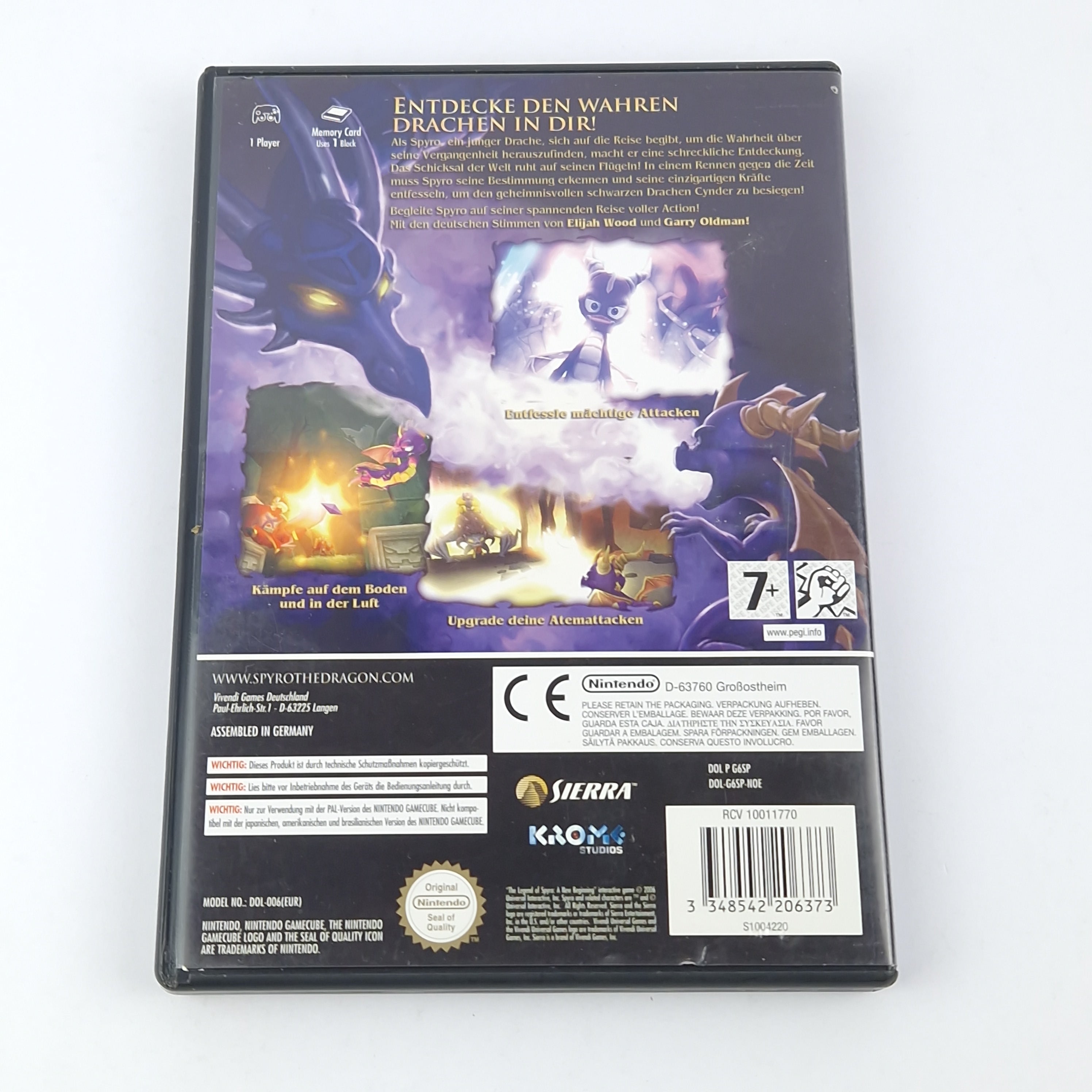 Nintendo Gamecube Spiel : The Legend of Spyro A New Beginning - OVP Anleitung CD