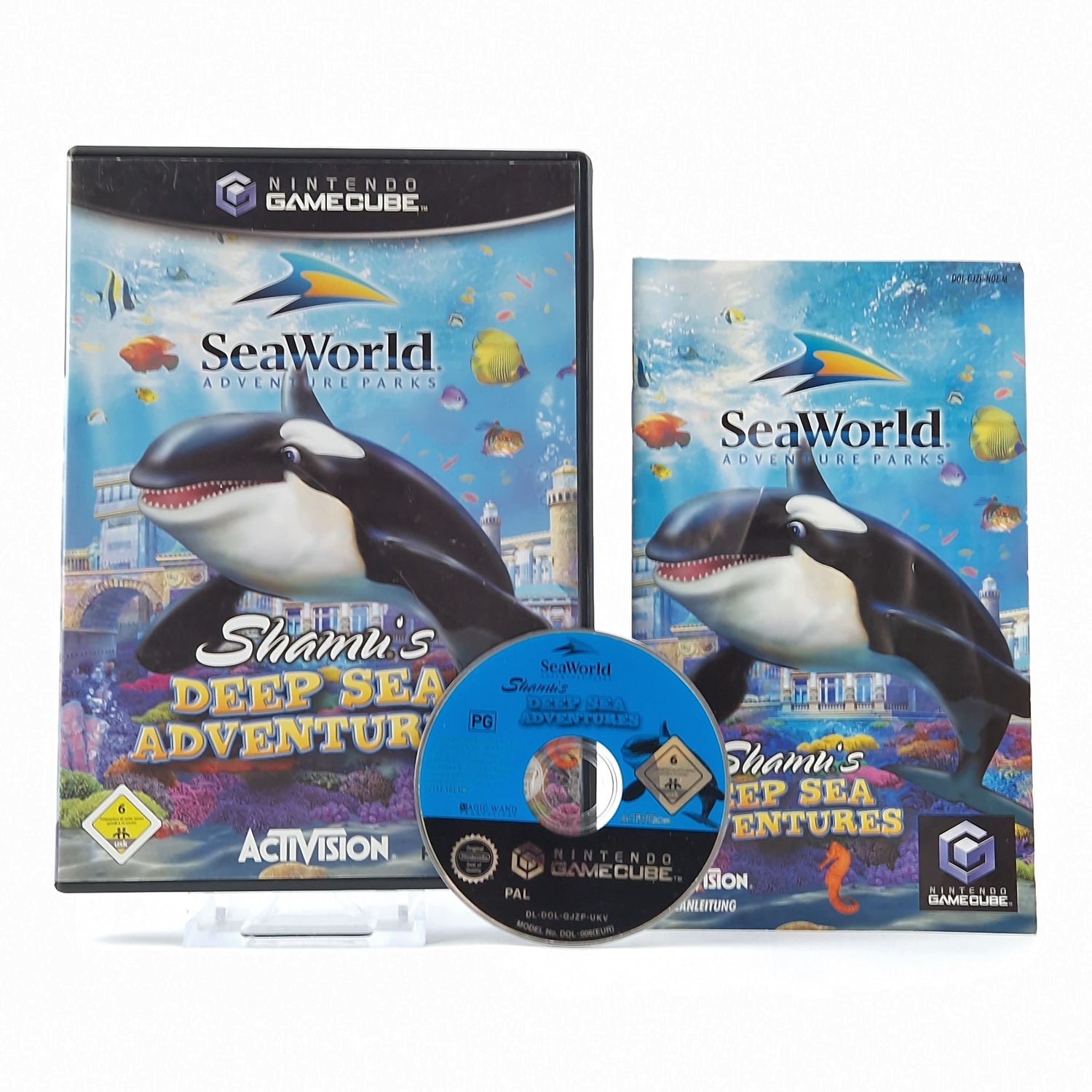 Nintendo Gamecube Spiel : Sea World Adventure Parks - OVP Anleitung CD