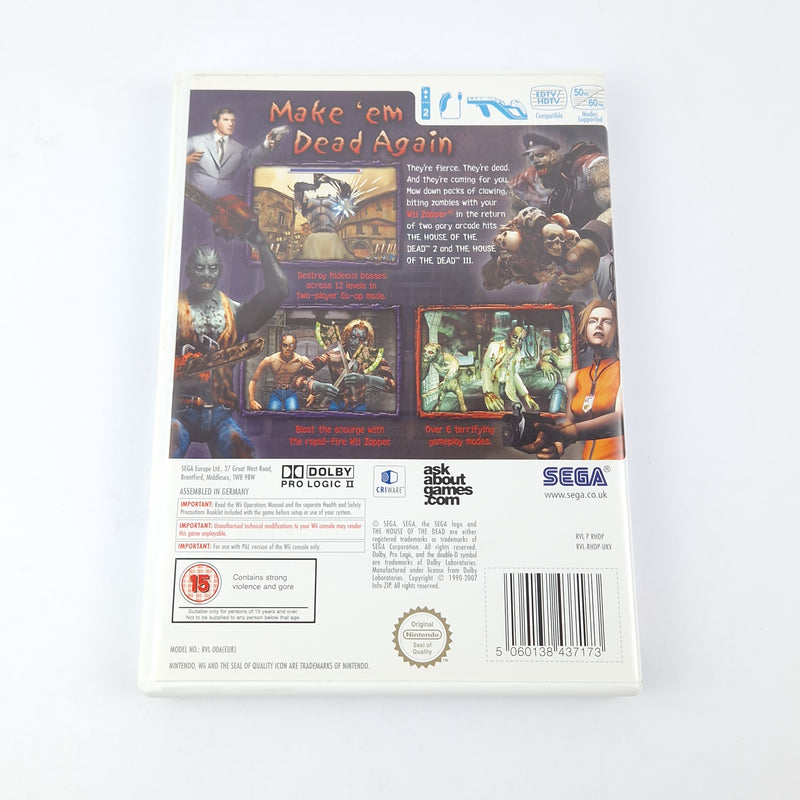 Nintendo Wii Spiel : The House of the Dead 2 & 3 Return + Overkill Hand Cannon