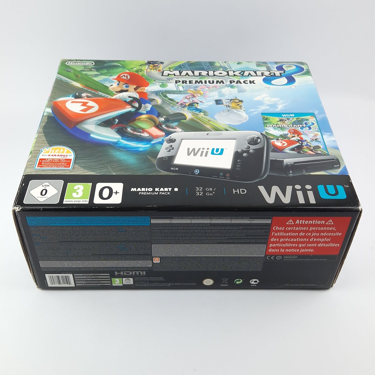 Nintendo Wii U Console: Mario Kart 8 Premium Pack 32gb - OVP Pal Console