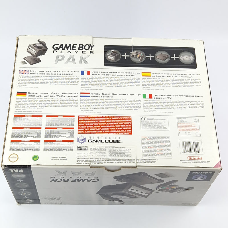 Nintendo Gamecube Console: Game Boy Player Pak - Bundle Set OVP - PAL Console