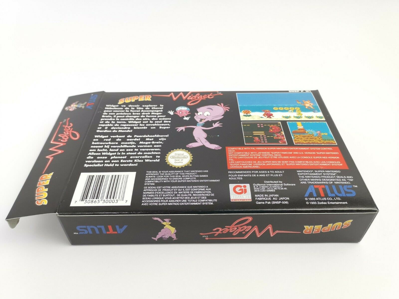 Super Nintendo Spiel " Super Widget " Snes | Ovp | Pal | CIB * Neu