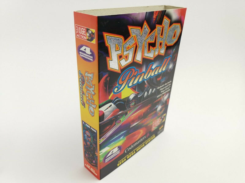 Sega Mega Drive Spiel " Psycho Pinball mit Pappschuber " MD MegaDrive | OVP |PAL