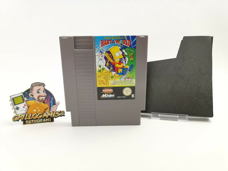 Nintendo Entertainment System Game "The Simpsons Bart vs. the World" Nes |Noe