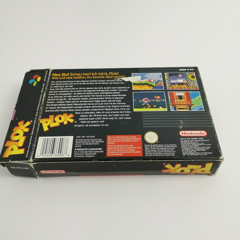 Super Nintendo Spiel " Plok " SNES | OVP | PAL NOE SFRG