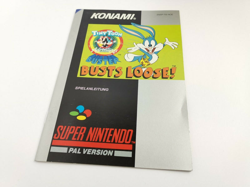 Super Nintendo Game "Tiny Toon Adventures Buster Busts Loose" Snes | Original packaging | Pal