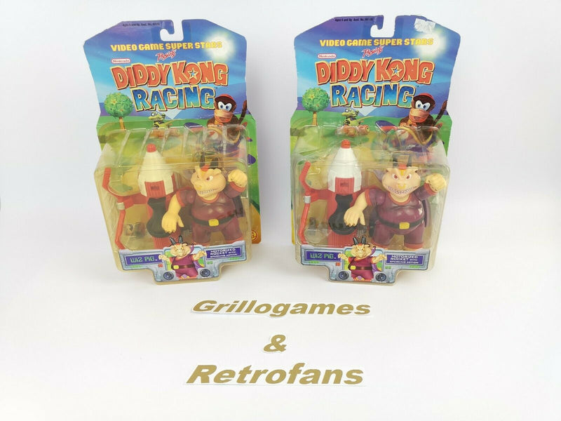 Video game Super stars presents Diddy Kong Racing " Wiz Pig " collectible figure | N64