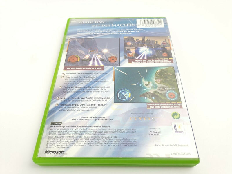 Microsoft Xbox Classic Game "Star Wars Jedi Starfighter" Original Box | Pal