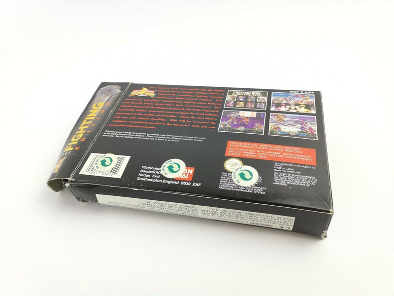 Super Nintendo " Mighty Morphin Power Rangers The Fighting  Edition " Snes | Ovp