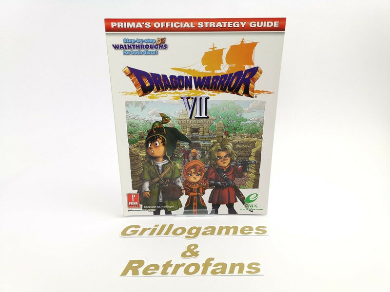 Sony Playstation 1 Official Strategy Guide " Dragon Warrior VII 7 " Ps1 | Ntsc