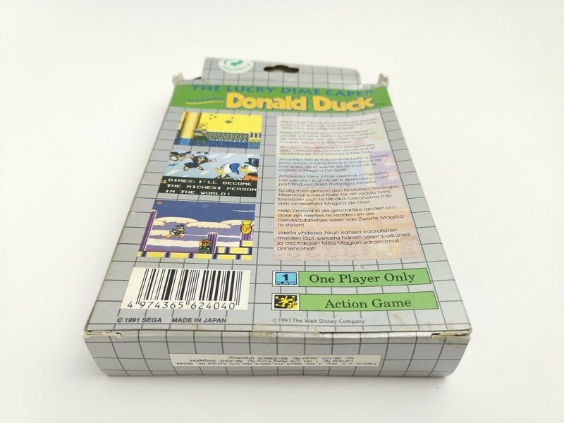 Sega Game Gear game "The Lucky Dime Caper starring Donald Duck" original packaging | Pal