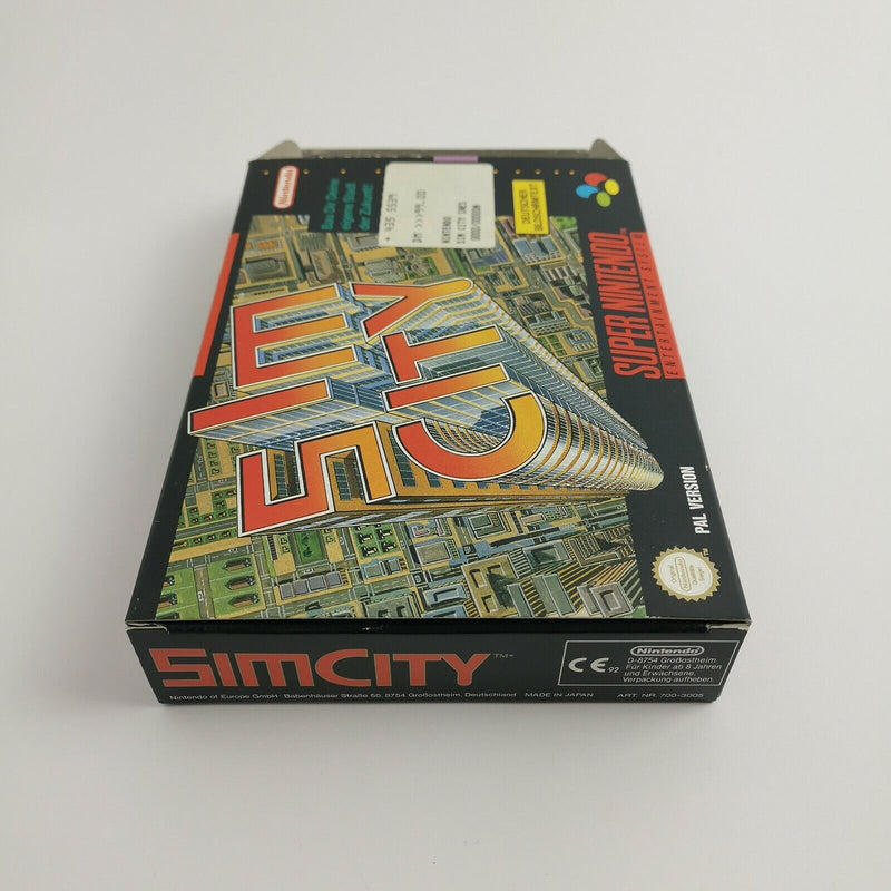 Super Nintendo game "Sim City" SNES SimCity | Original packaging | PAL version NOE / SFRG