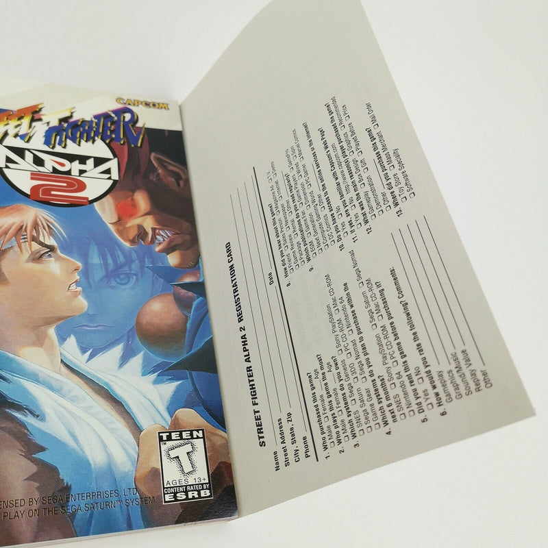 Sega Saturn game "Street Fighter Alpha 2" SegaSaturn | Original packaging | NTSC-U/C USA