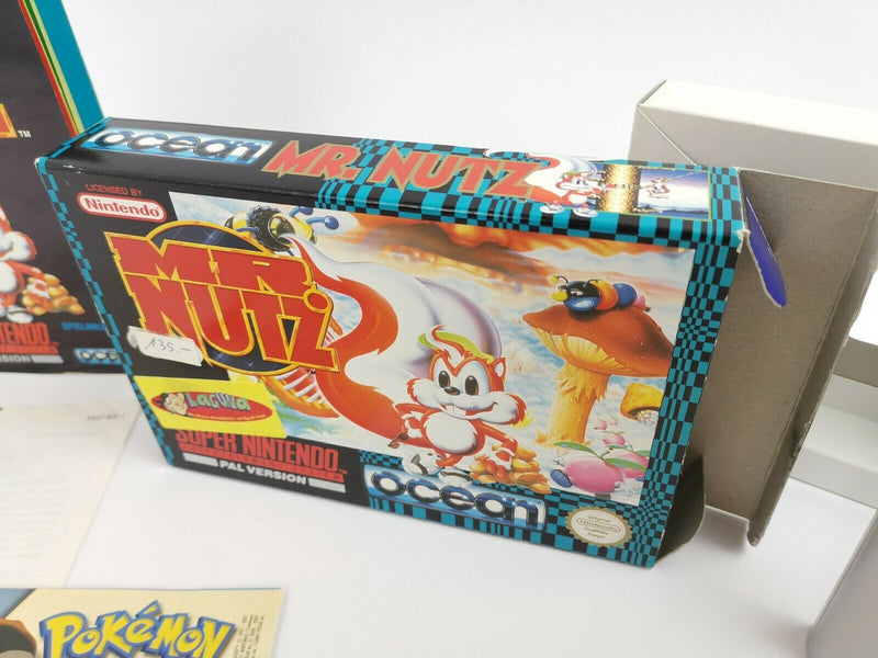 Super Nintendo game "Mr. Nutz" Snes | Original packaging | Pal