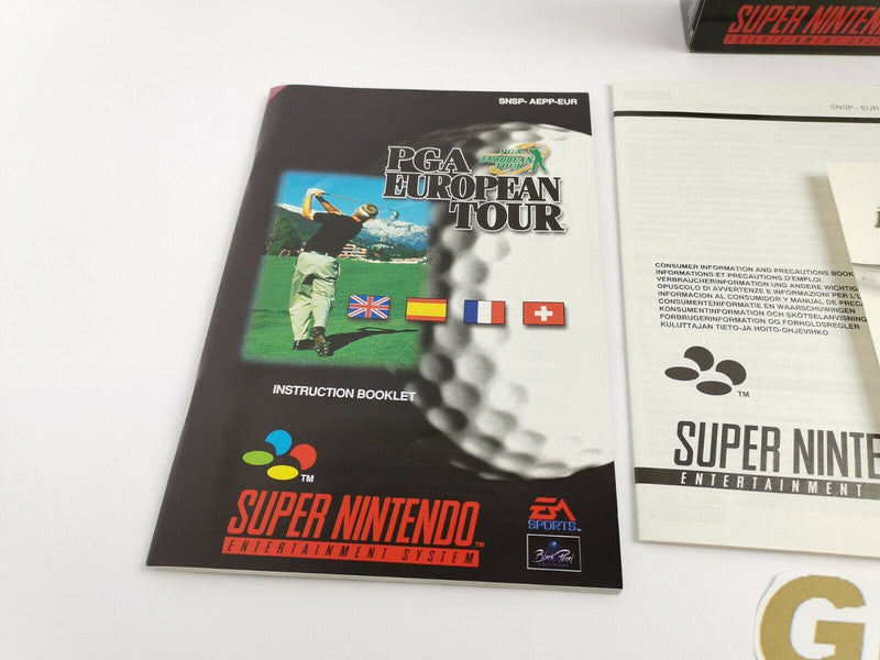 Super Nintendo Spiel " PGA European Tour " | Snes | Ovp | Pal | CIB