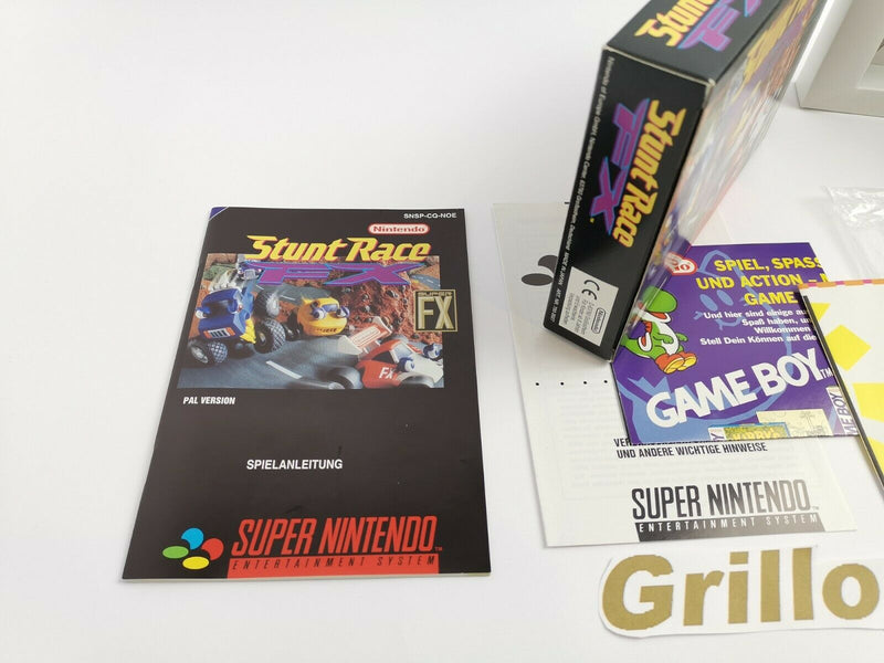 Super Nintendo Spiel " Stunt Race FX " Snes | Ovp | Pal | CIB |