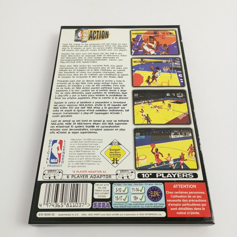 Sega Saturn Spiel " NBA Action " SegaSaturn | OVP | PAL Basketball