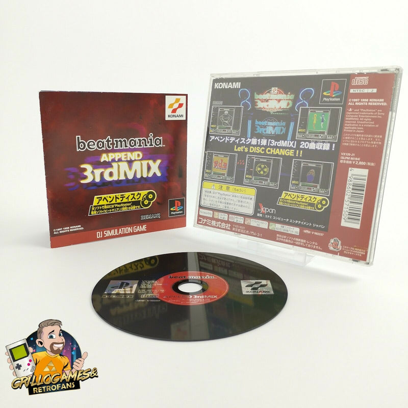 Sony Playstation 1 Spiel " Beatmania Append 3rd Mix " Ps1 Psx | Ntsc-J Japan OVP
