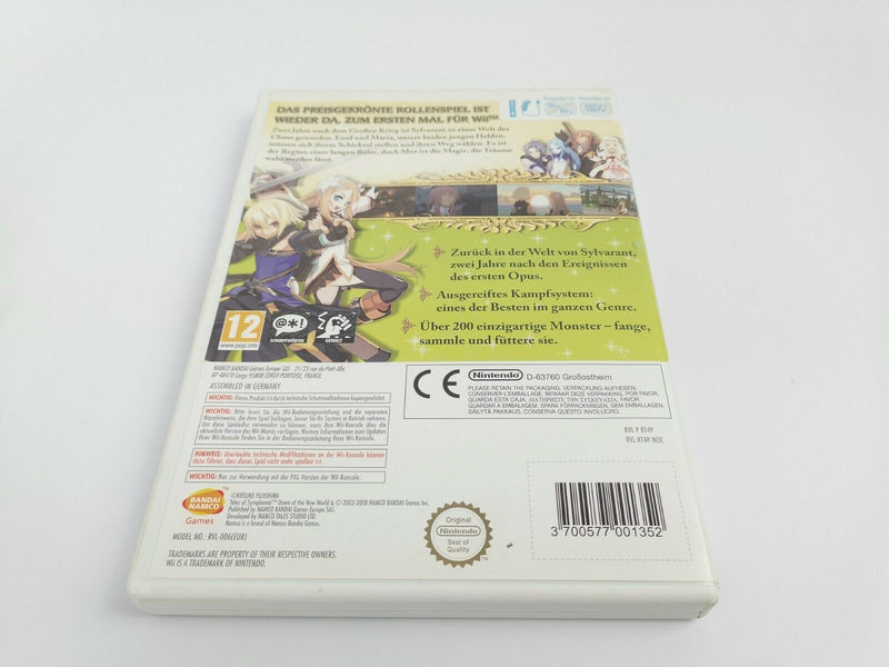 Nintendo Wii game "Tales of Symphonia Dawn of the World" Wii U | Original packaging | PAL *