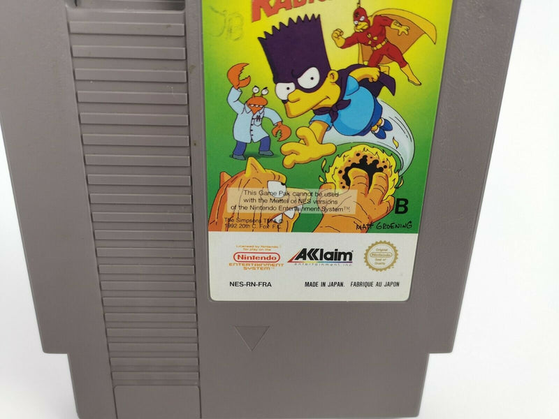 Nintendo Entertainment System "The Simpsons Bartman meets Radioactive Man" Nes