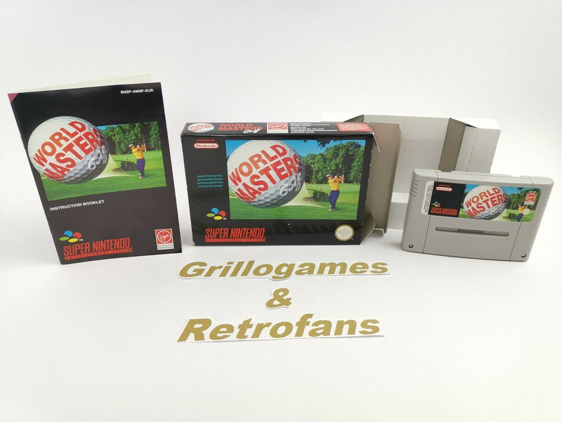 Super Nintendo Spiel " World Masters Golf " Snes | Ovp | Pal | CIB |
