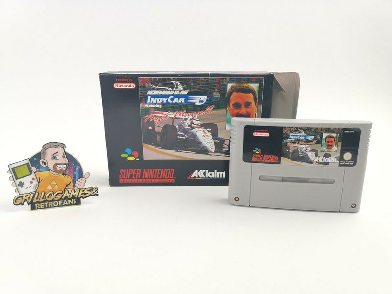 Super Nintendo Spiel " Indy Car featuring Nigel Mansell " Snes | Ovp | Pal