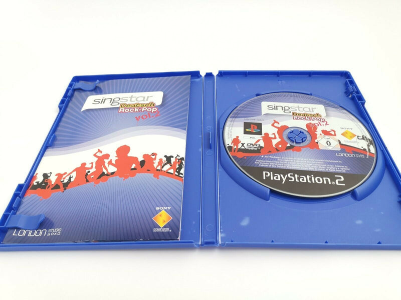 Sony Playstation 2 Spiel " Singstar Deutsch Rock-Pop " Ps2 | Pal | Ovp