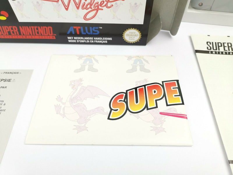 Super Nintendo game "Super Widget" Snes | Original packaging | Pal | CIB * New