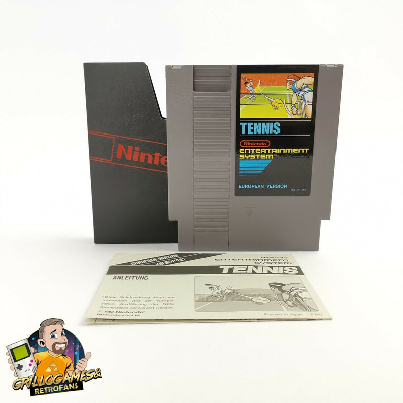 Nintendo Entertainment System Game "Tennis + Instructions" NES | Module | PAL EEC