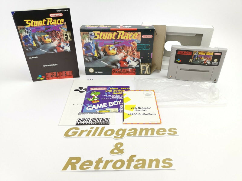 Super Nintendo Spiel " Stunt Race FX " Snes | Ovp | Pal | CIB |