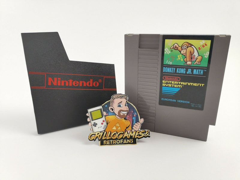 Nintendo Entertainment System Game "Donkey Kong Jr. Math" NES |Module |PAL EEC