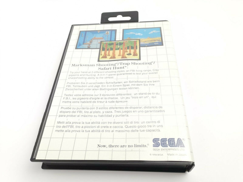 Sega Master System Spiel " Marksman Shooting / Trap Shooting / Safari Hunt " ovp