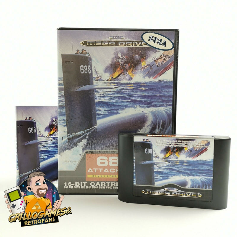 Sega Mega Drive Spiel " 688 Attack Sub Simulator " MD MegaDrive | OVP | PAL [2]