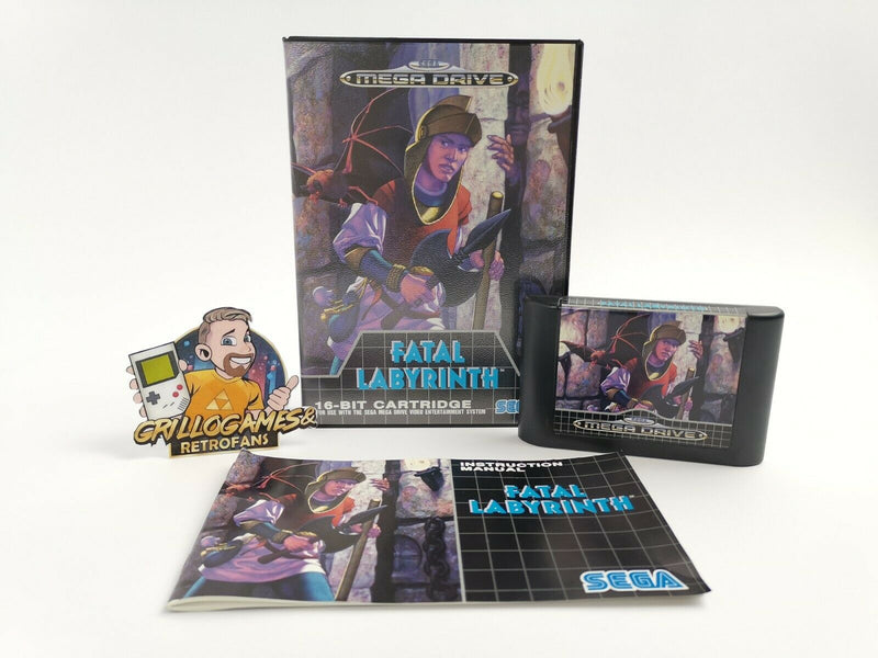 Sega Mega Drive game "Fatal Labyrinth" MD | MegaDrive | Original packaging | Pal